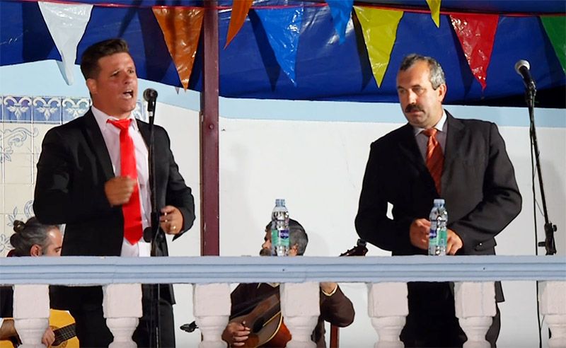 Tiago Clara e Jorge Sebastião na Cantoria das Festas de São João de Deus