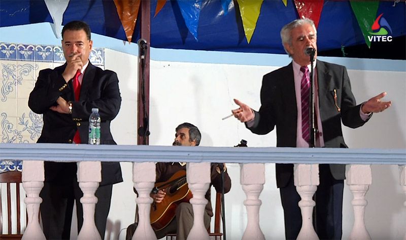 José Santos e Retornado na Cantoria das Festas de São João de Deus