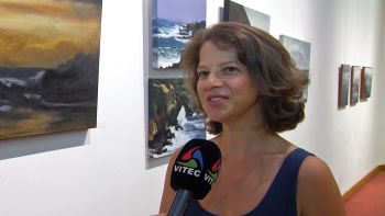 Angra retratada em Exposição de Pintura - Terceira Dimensão 656