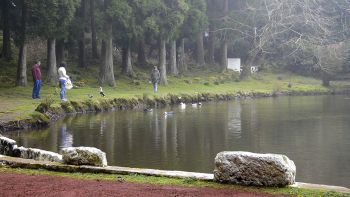 Lagoa das Patas em Março na ilha Terceira, Açores