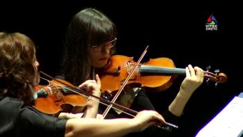 Quarteto de cordas em Serões no Teatro Angrense 2ª parte
