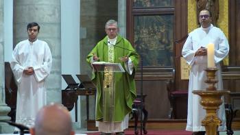 Missa na Sé de Angra, Catedral dos Açores a 27 de Outubro