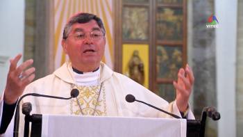 Missa na Sé de Angra, Catedral dos Açores, a 19 de abril, 2020