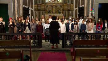 Atuação do coro Orvalho dos Açores - Terceira Dimensão Especial Natal 1858