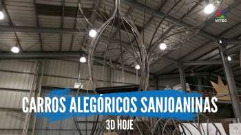 Carros alegóricos das Sanjoaninas em andamento - Terceira Dimensão 1875