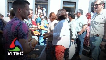 Império da Serra da Ribeirinha é um dos que, na freguesia, dá o pão a quem passa