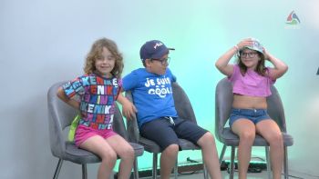 Colégio O Gu e a Tita visita estúdio da VITEC