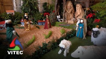 Idosos do concelho de Angra com presépio conjunto na Ermida de Nossa Senhora da Saúde