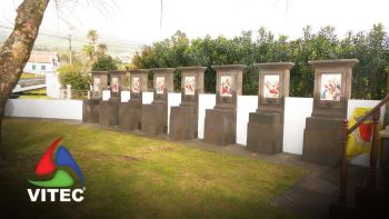 Fonte do Bastardo com conjunto de chafarizes associados aos quadros da Via Sacra