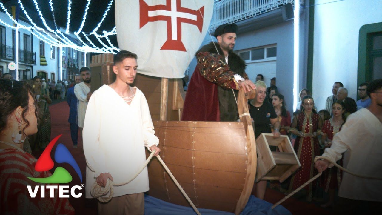 Vasco da Gama no cortejo de abertura da festa de Santo António, na freguesia de Santa Bárbara