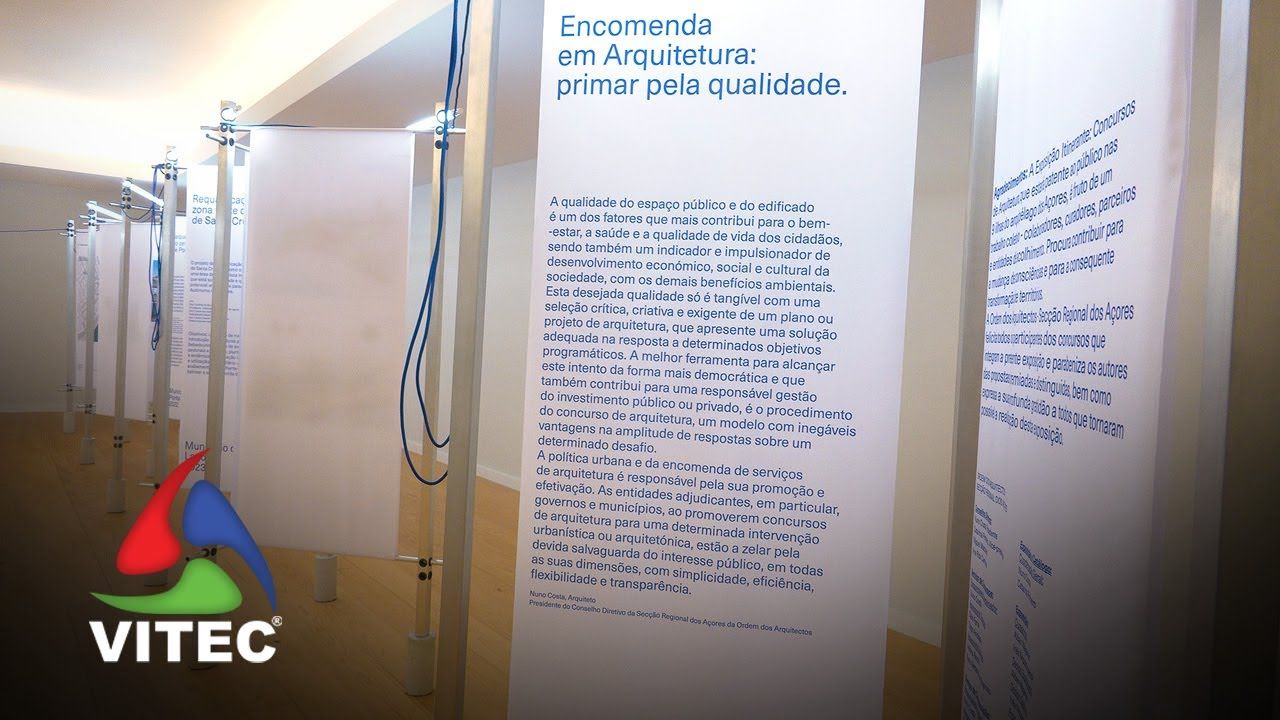 Exposição reúne concursos assessorados pela Secção Regional dos Açores da Ordem dos Arquitetos